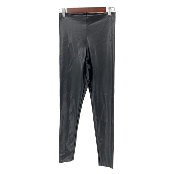 Joie Black Women's Faux Leather Leggings - Contemporary‎ Fit - Size Medium - Picture 1 of 9